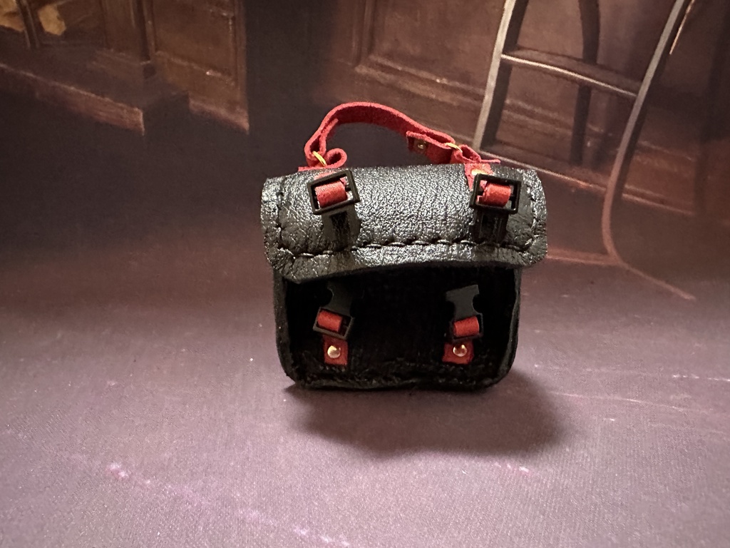 ドール用　ハンドメイド　本革　カバン　