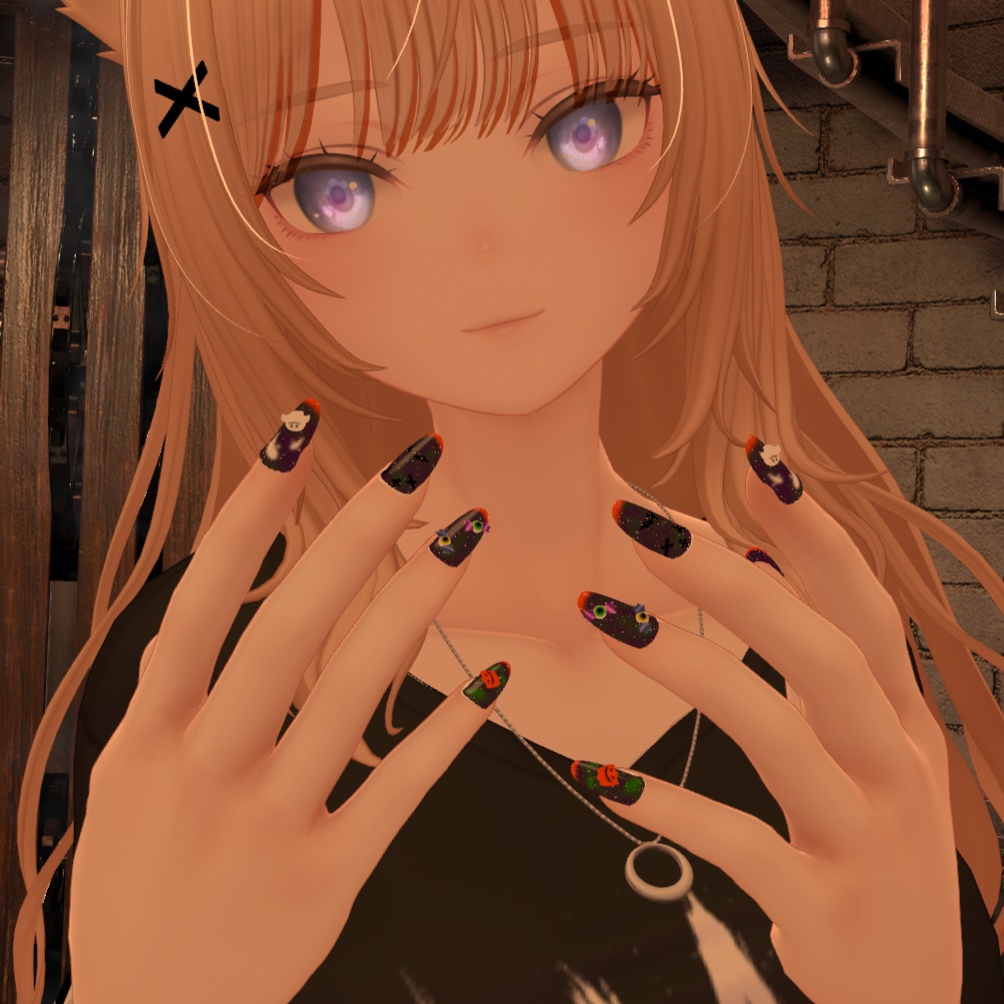 【9アバター対応】ハロウィンネイル
