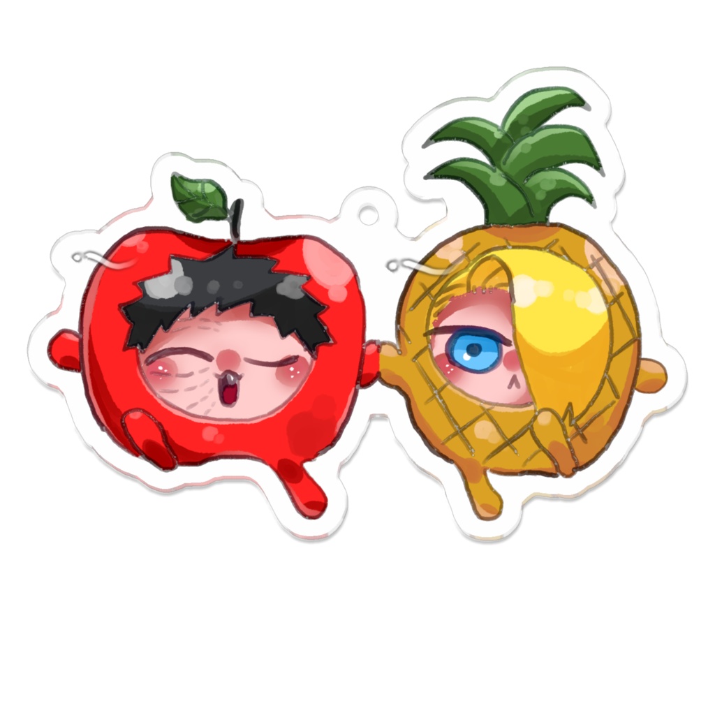 パインアップルで〜とびちゃんアクキー