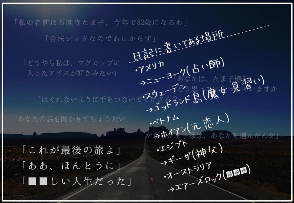 【CoC】エンド・オブ・ジャーニー【6版】