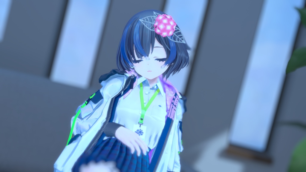 紫陽花の一輪飾り