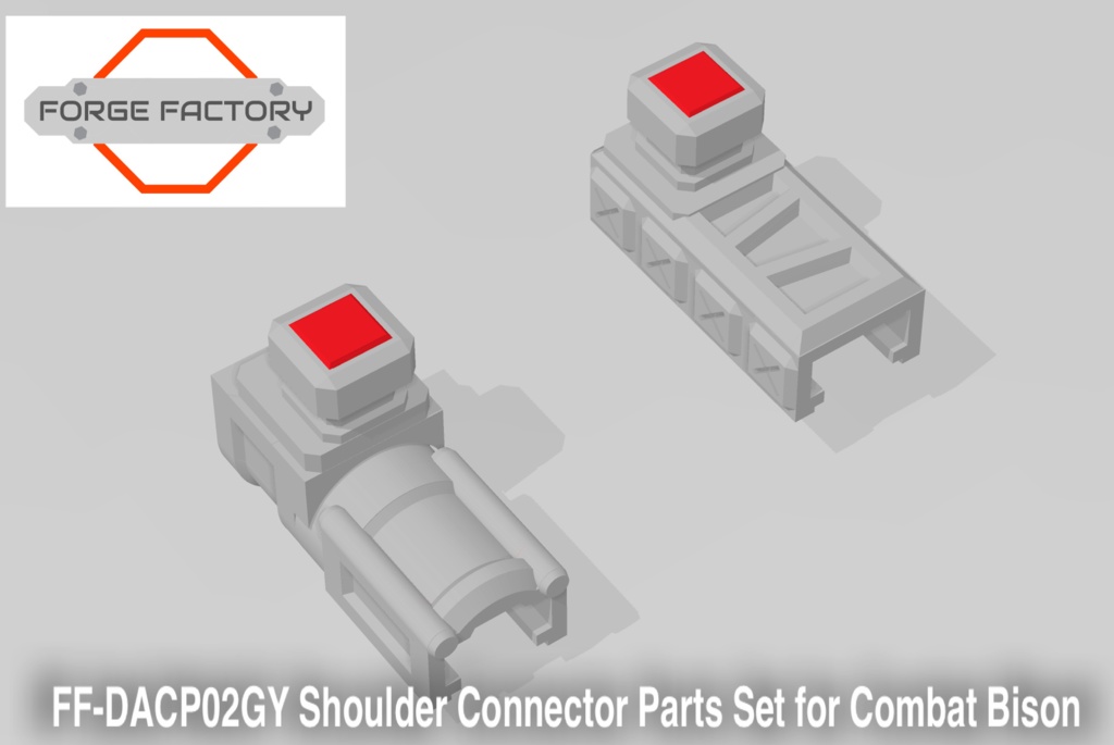 FF-DACP02GY Shoulder Connector Parts Set for Combat Bison