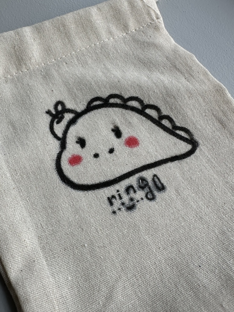 10月限定・直筆の巾着No,3 \ ringoart