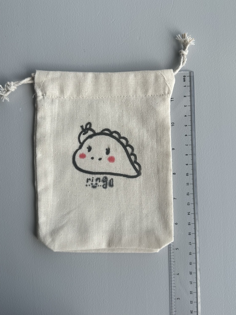 10月限定・直筆の巾着No,3 \ ringoart