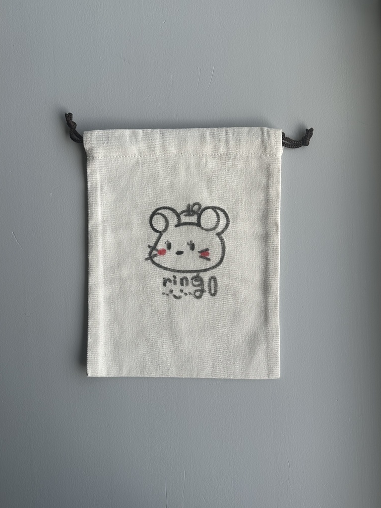 10月限定・直筆の巾着No,4 \ ringoart