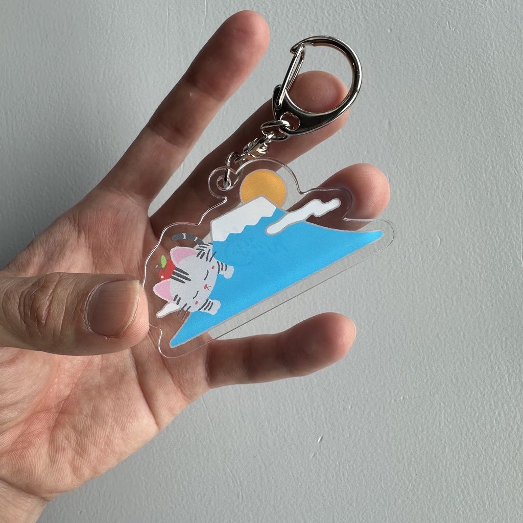 4つ限定キーホルダー（ひと休み富士ver直筆サイン付き）