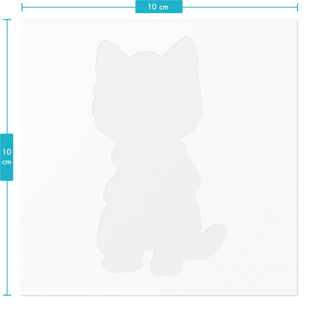赤猫族の猫神様 戦士1 お守りステッカー