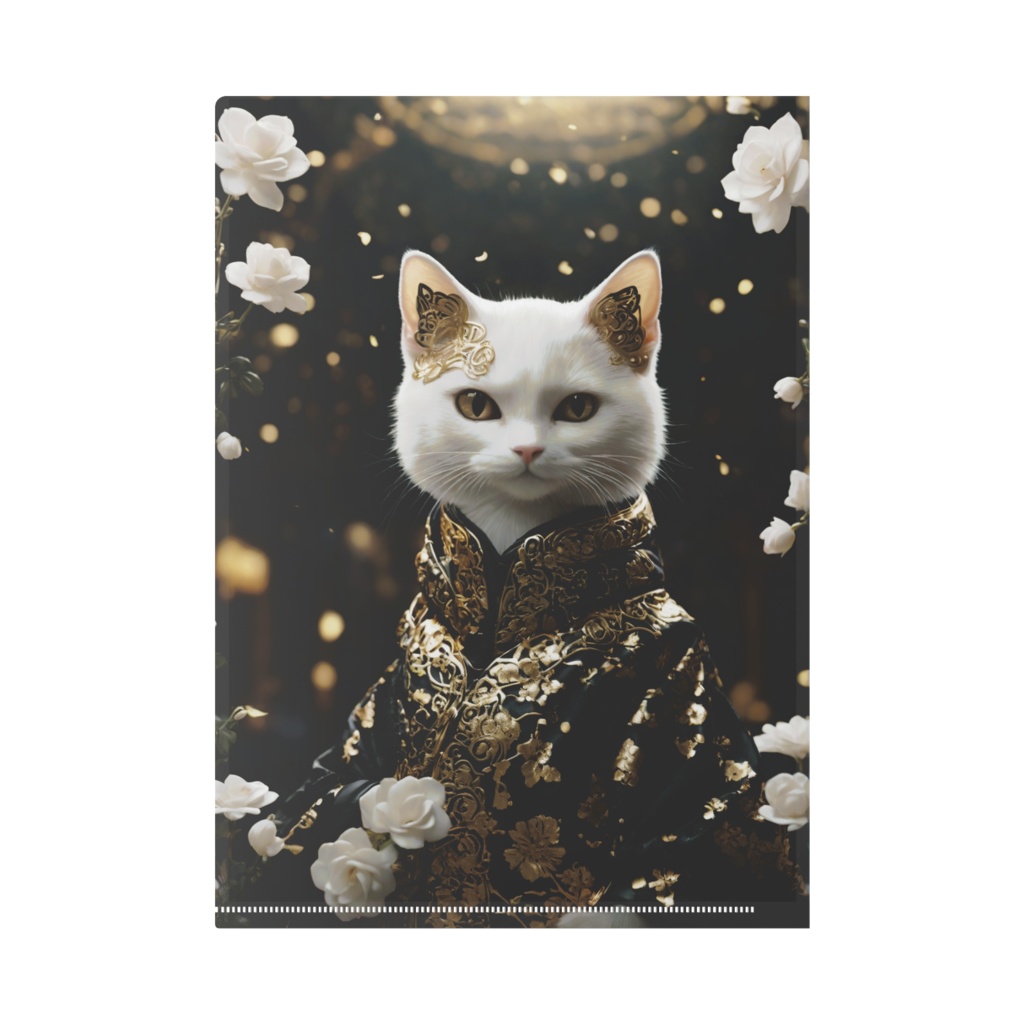 白黒猫族の猫神様 戦士1 クリアファイル