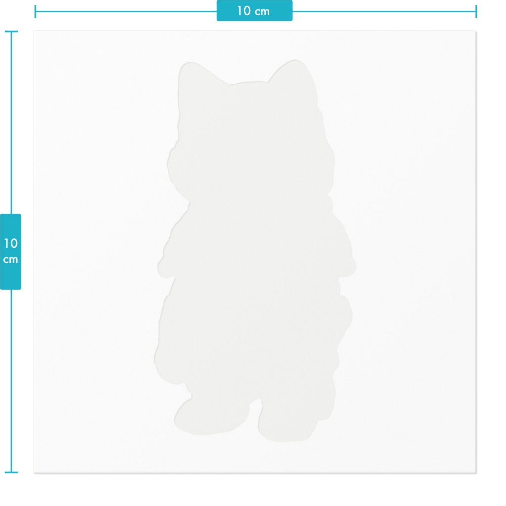 紫猫族の猫神様 戦士1 お守りステッカー