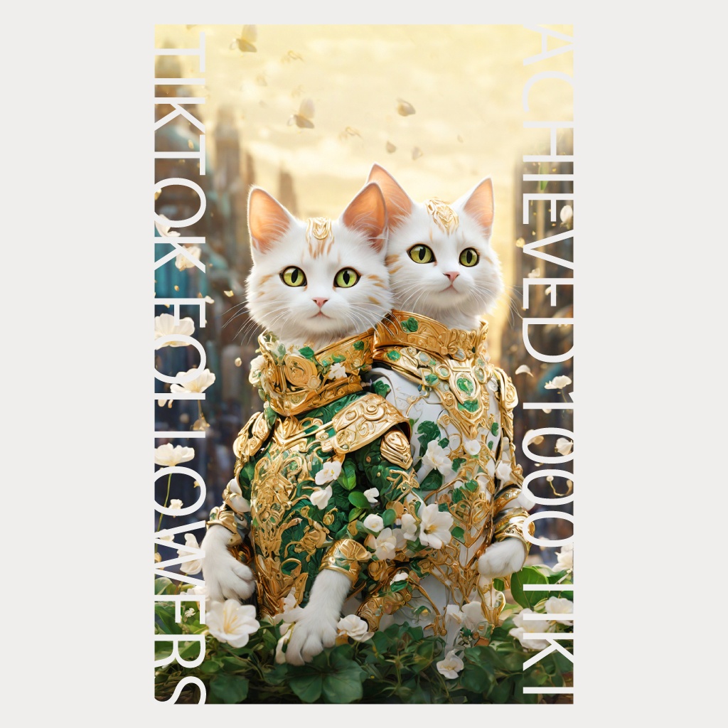 【無料配布】リーフグリーン猫族の猫神様 神様1 スマホ壁紙