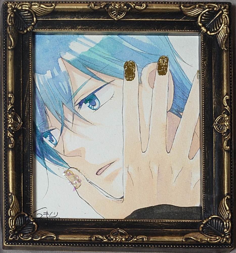 1/4サイズ・カラー色紙　BLUE