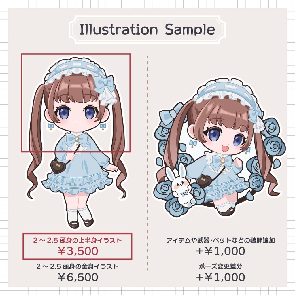 可愛いミニキャラ(SD・デフォルメ)イラストオーダー