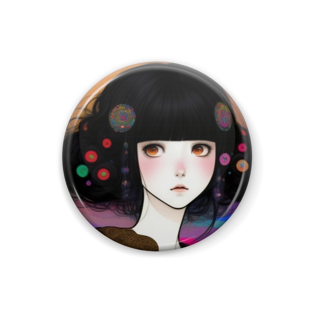 不思議少女缶バッチ