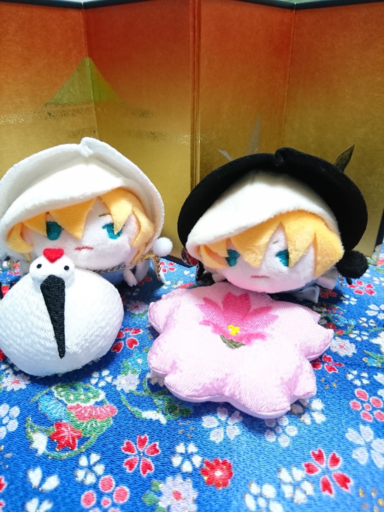 【補充】彼羽織<黒・洗濯不可Ver>(もちもちマスコット用鶴丸羽織)