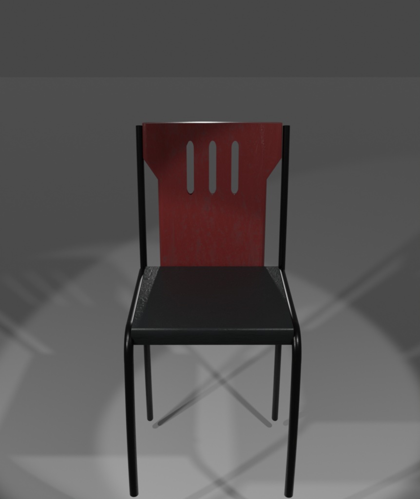 リビングにある椅子『Blender3Dモデル』