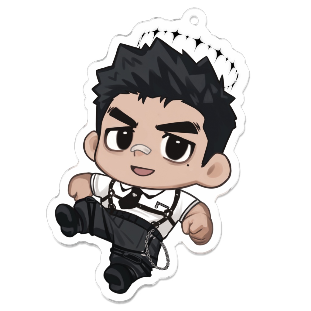 ルイアクリルキーホルダー　(コーティングあり)