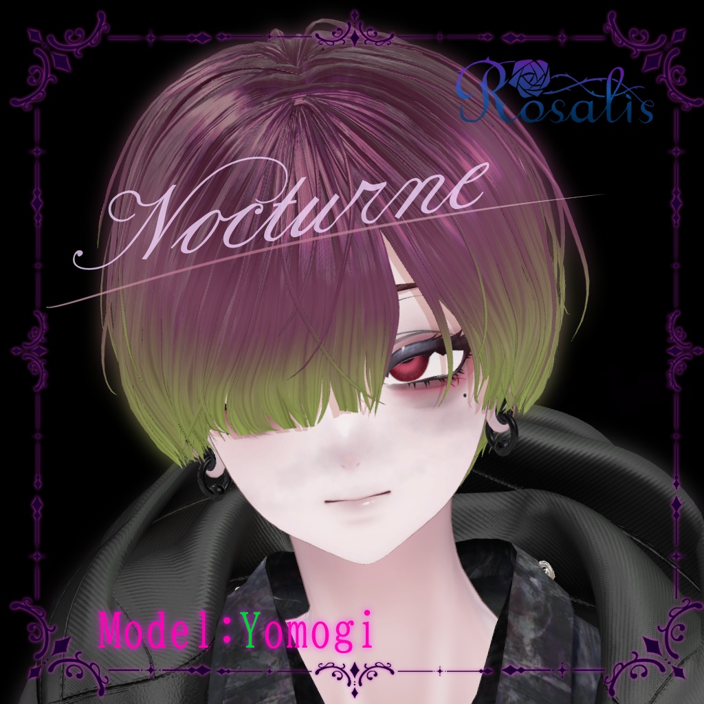 【泣夜Nakiya】 Makeup&eyes Texture 【Nocturne】