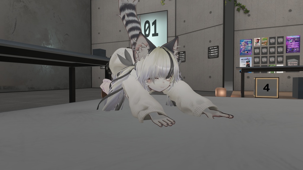 猫ののびーのポーズ