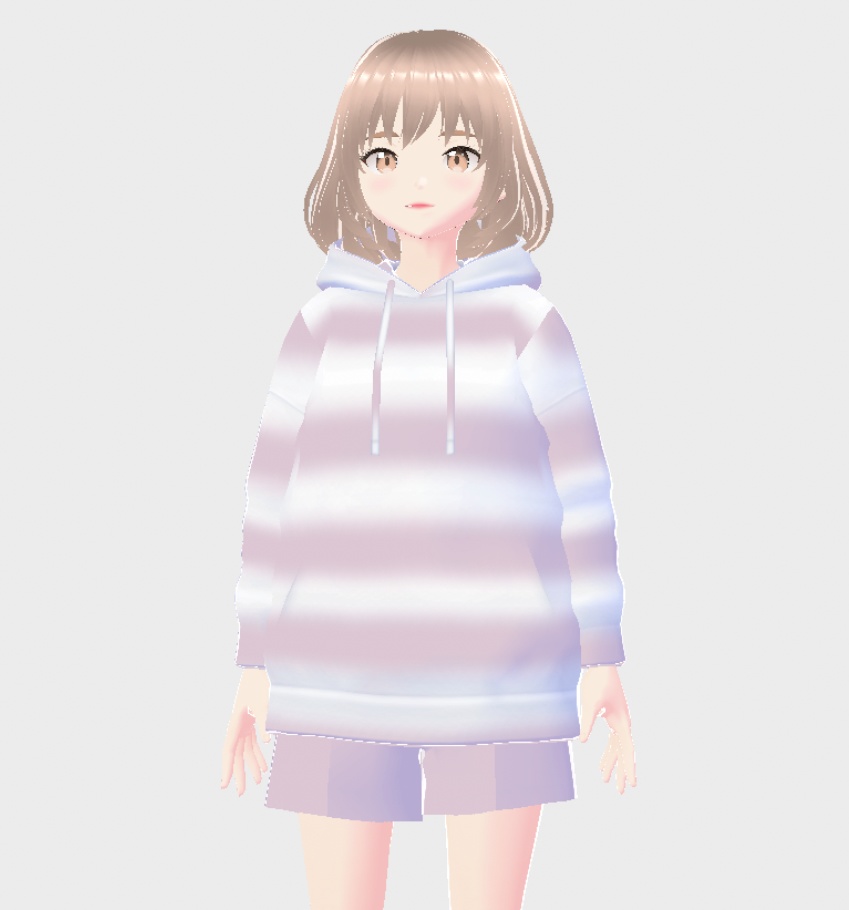 無料【VRoid】ジェラピケ風ルームウェア【オリジナル3Dアバター】vtuber　　vrc