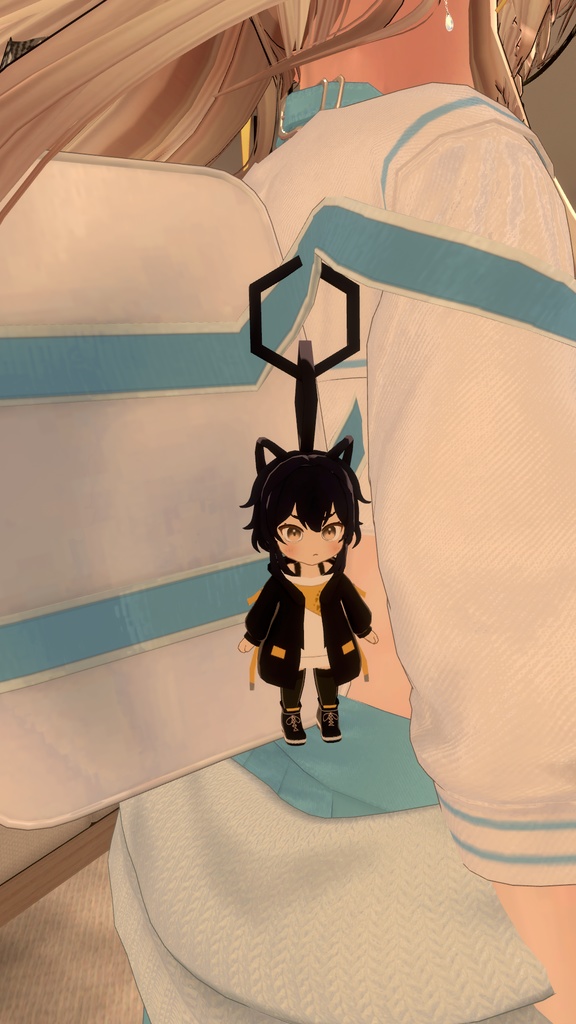 【3Dモデル】 Luchika ちびキャラ・チャーム＆ストラップ（汎用アクセサリー）【PhysBones対応】