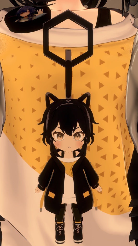 【3Dモデル】 Luchika ちびキャラ・チャーム&ストラップ(汎用アクセサリー)【PhysBones対応】