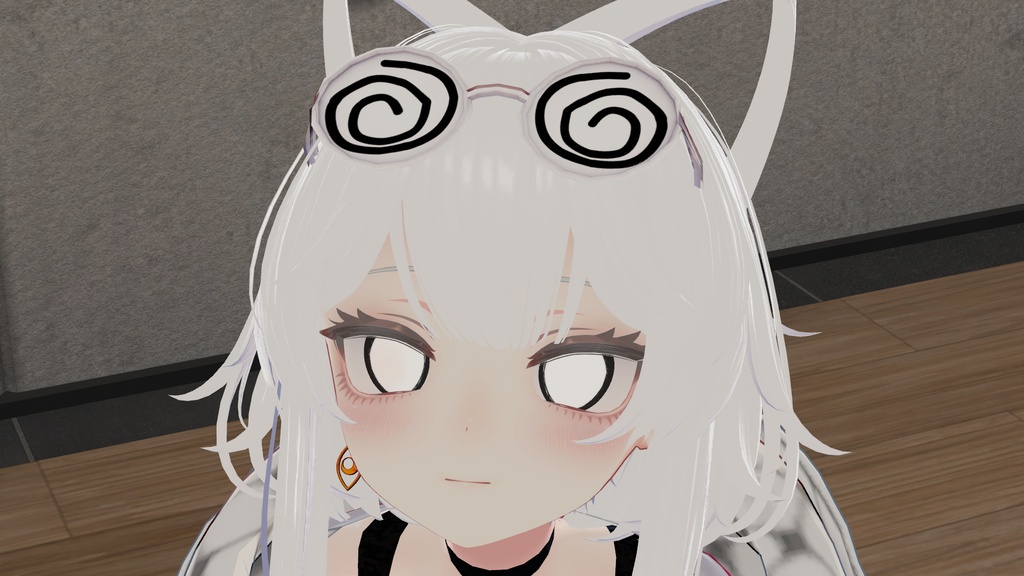 グルグル眼鏡【VRChat対応】lilToon対応 軽量3Dモデル