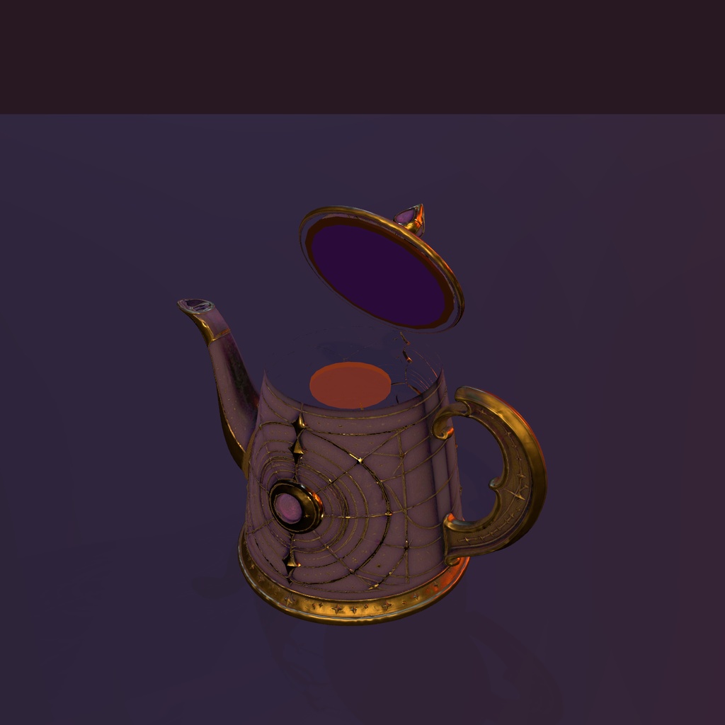 【VRChat PC】月雫ティーセット|注げる・飲める幻想アンティークティーセット