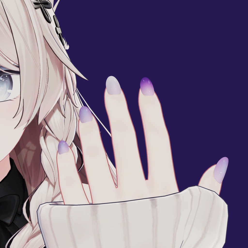 Lilac Pearl Veil|ライラック偏光パールネイル【15アバター対応】