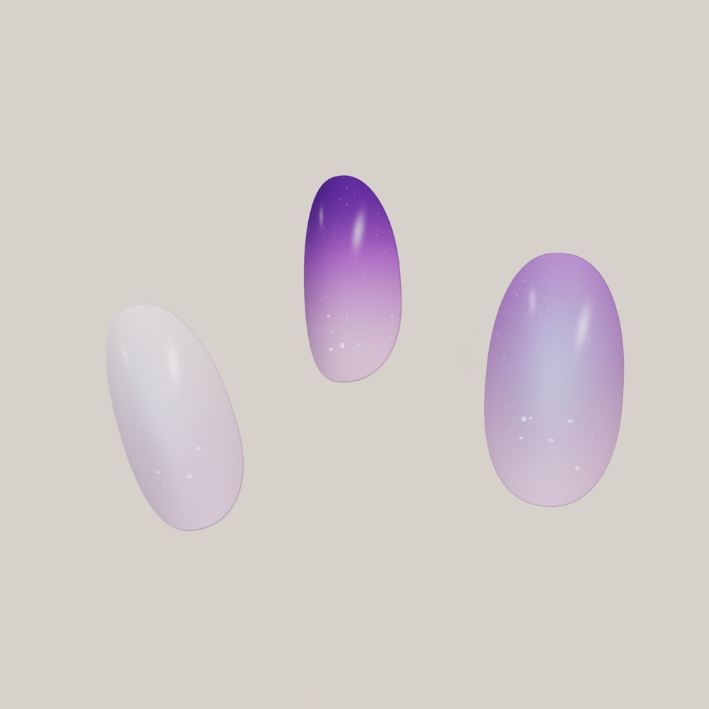 Lilac Pearl Veil|ライラック偏光パールネイル【15アバター対応】