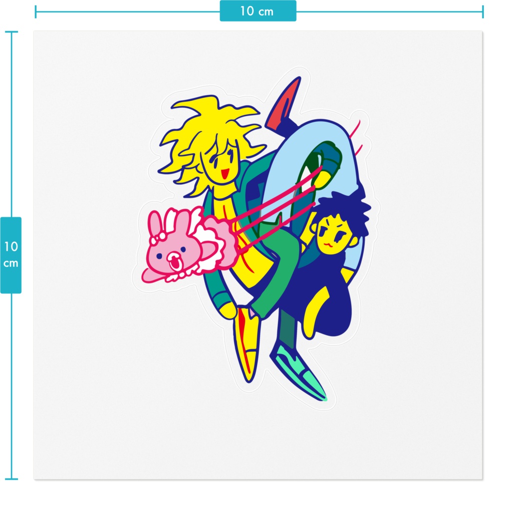 あしながこまひちゃんステッカー