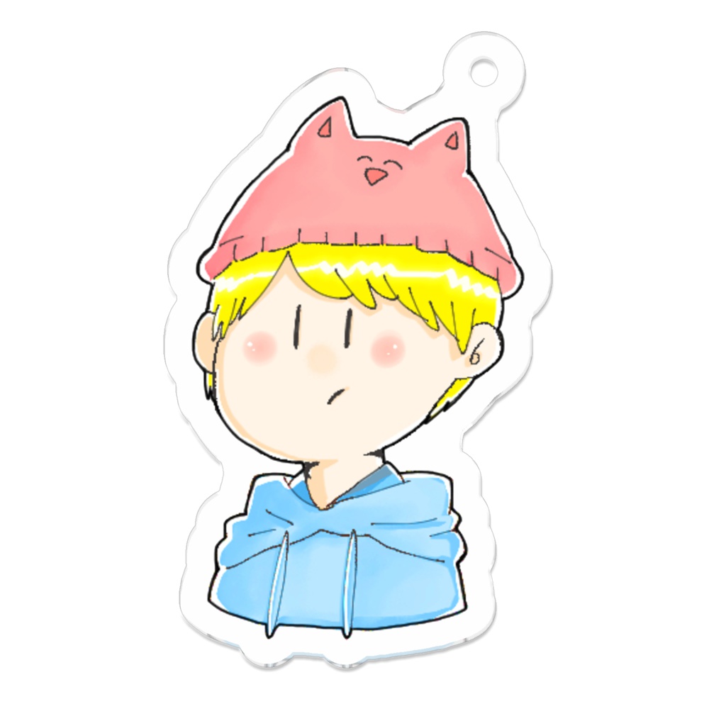 ピンクの帽子の彼