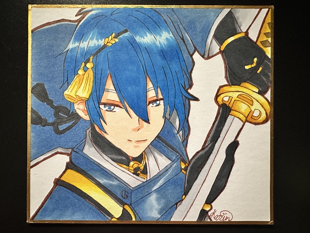 色紙『刀剣乱舞・三日月宗近』