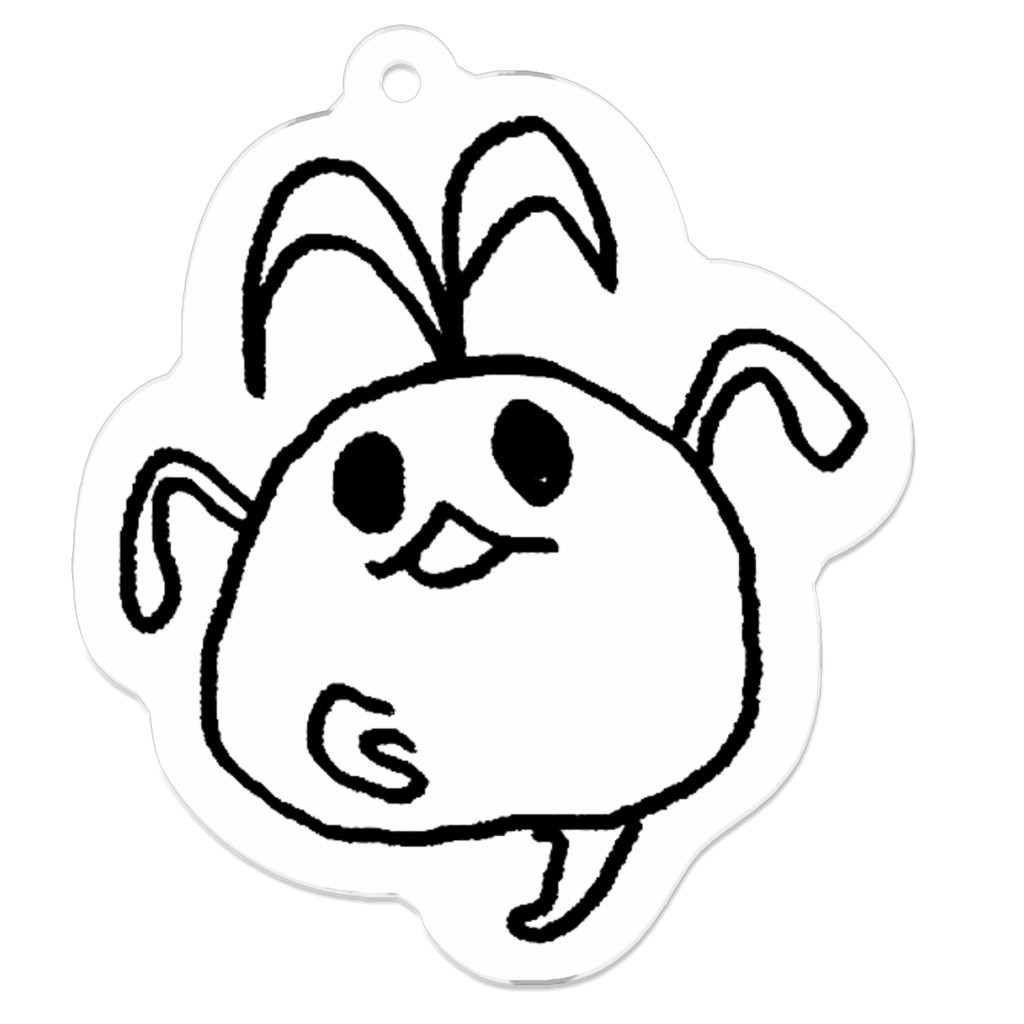 あわさんアクキー(とうめい)