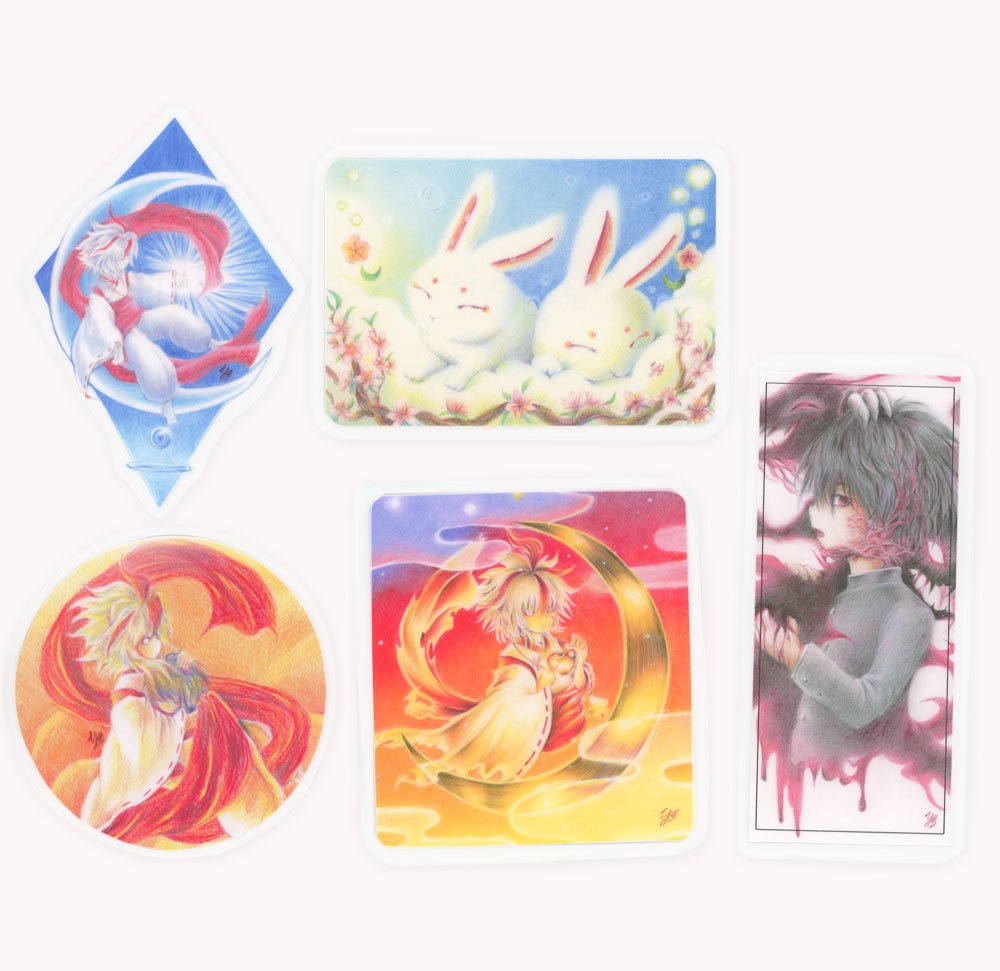 【全5種】イラストラミネートカード