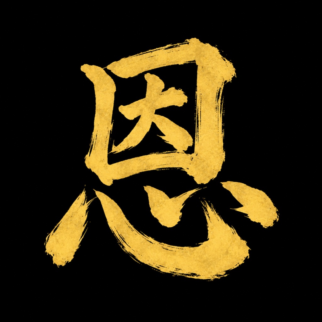 ON — Japanese Kanji Digital Art