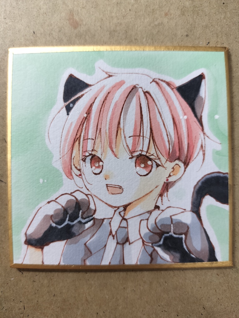 豆色紙▪️黒猫カスカ