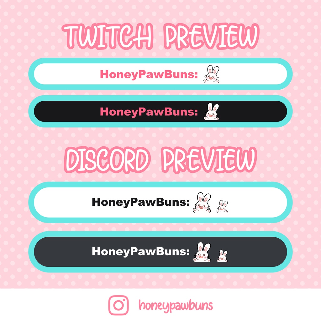 Twitch Discord Emote Happy White Bunny