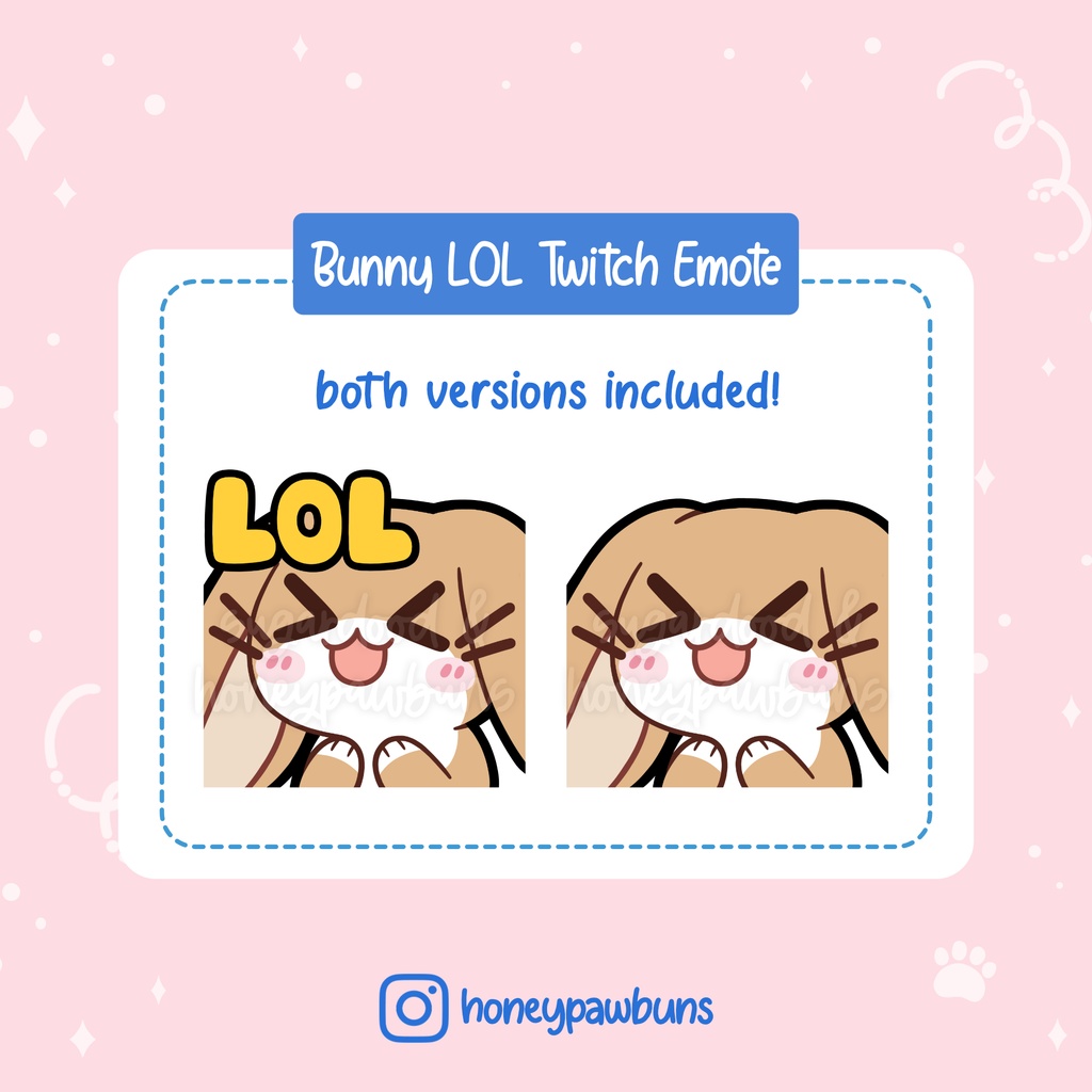 Brown Bunny Twitch Emote: LOL