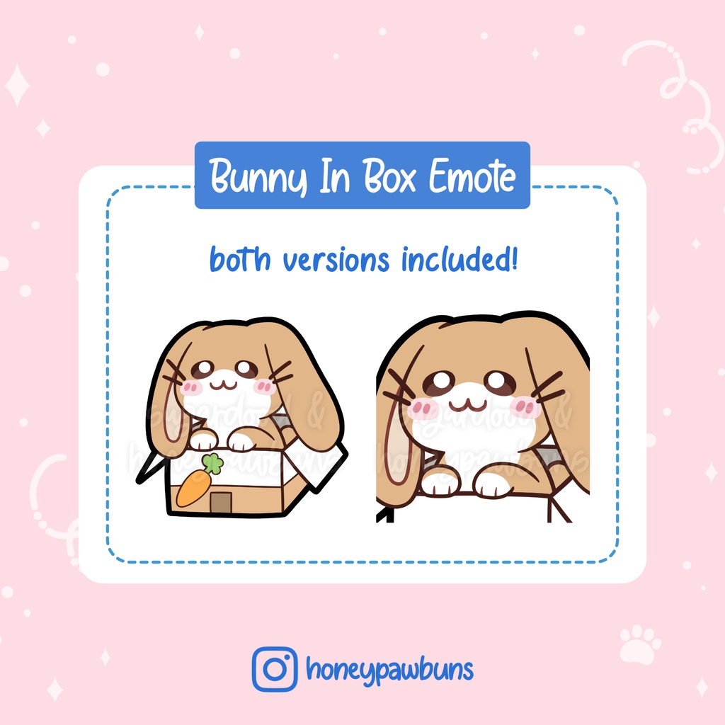 Twitch Emote: Brown Bunny In Box
