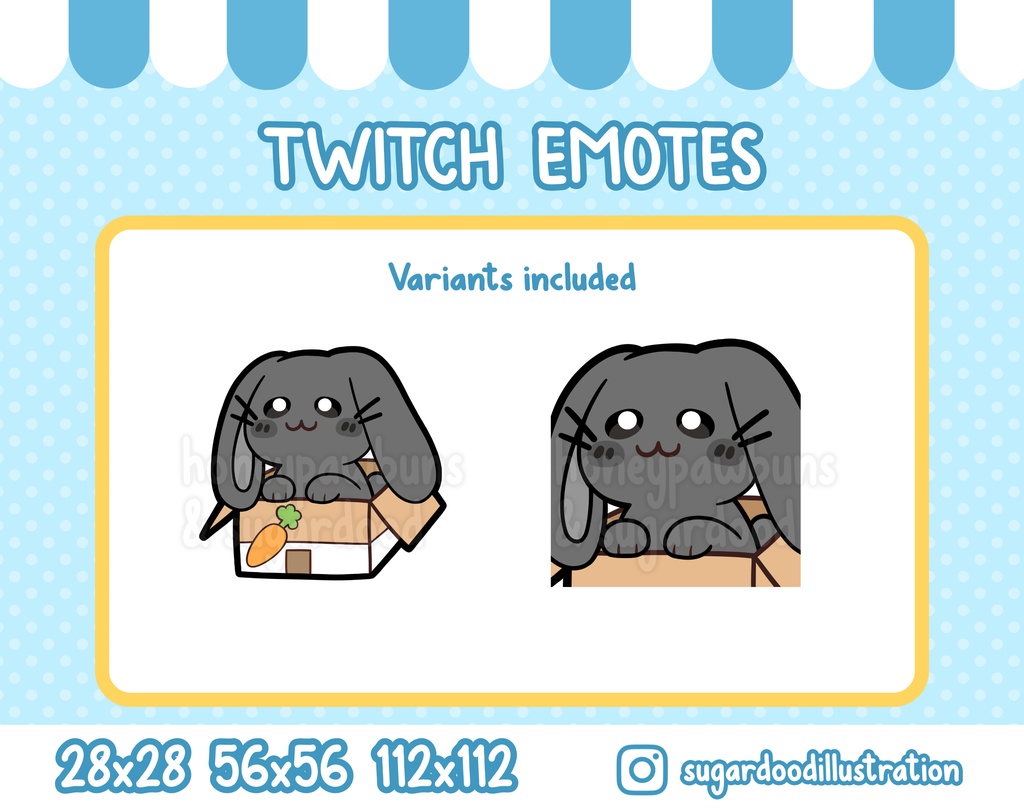 Bunny on the moon badges / Emotes / Stream Badges / Discord Emotes –  JPWonderland