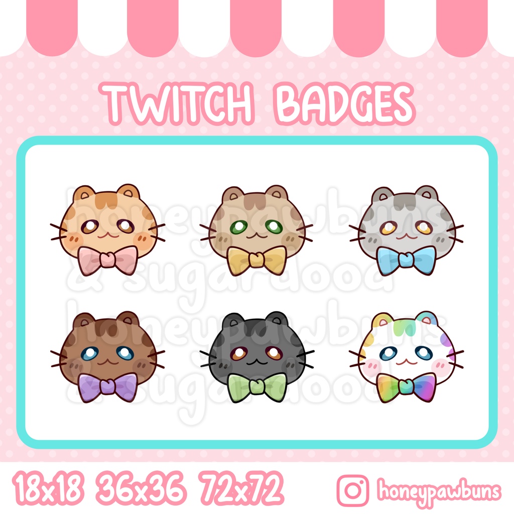 Tabby Cats Twitch Badges