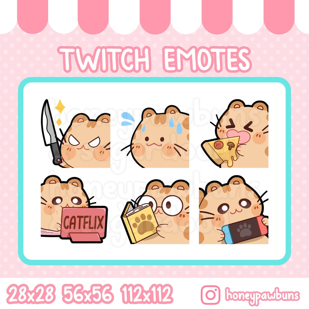 Ginger Cat Emote Set and Single Emotes 2
