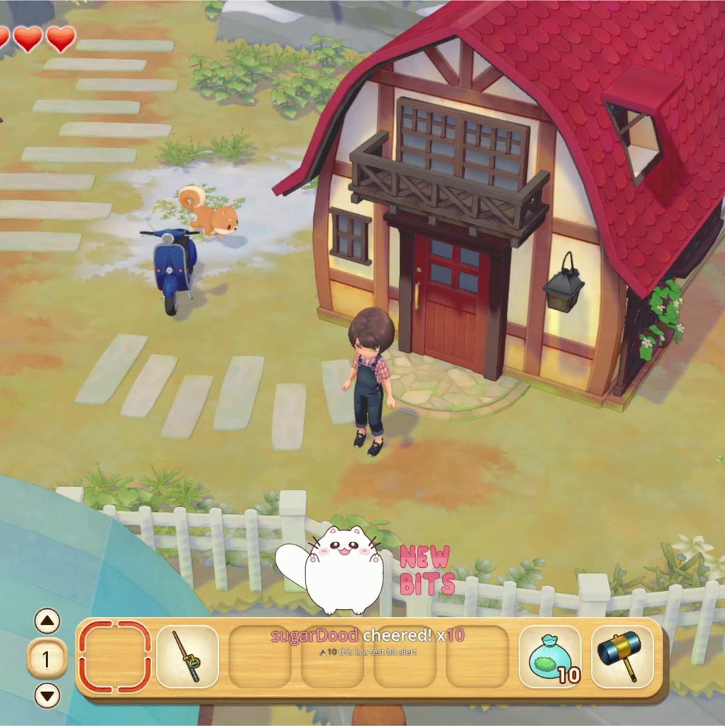 White Cat Twitch Alerts Set