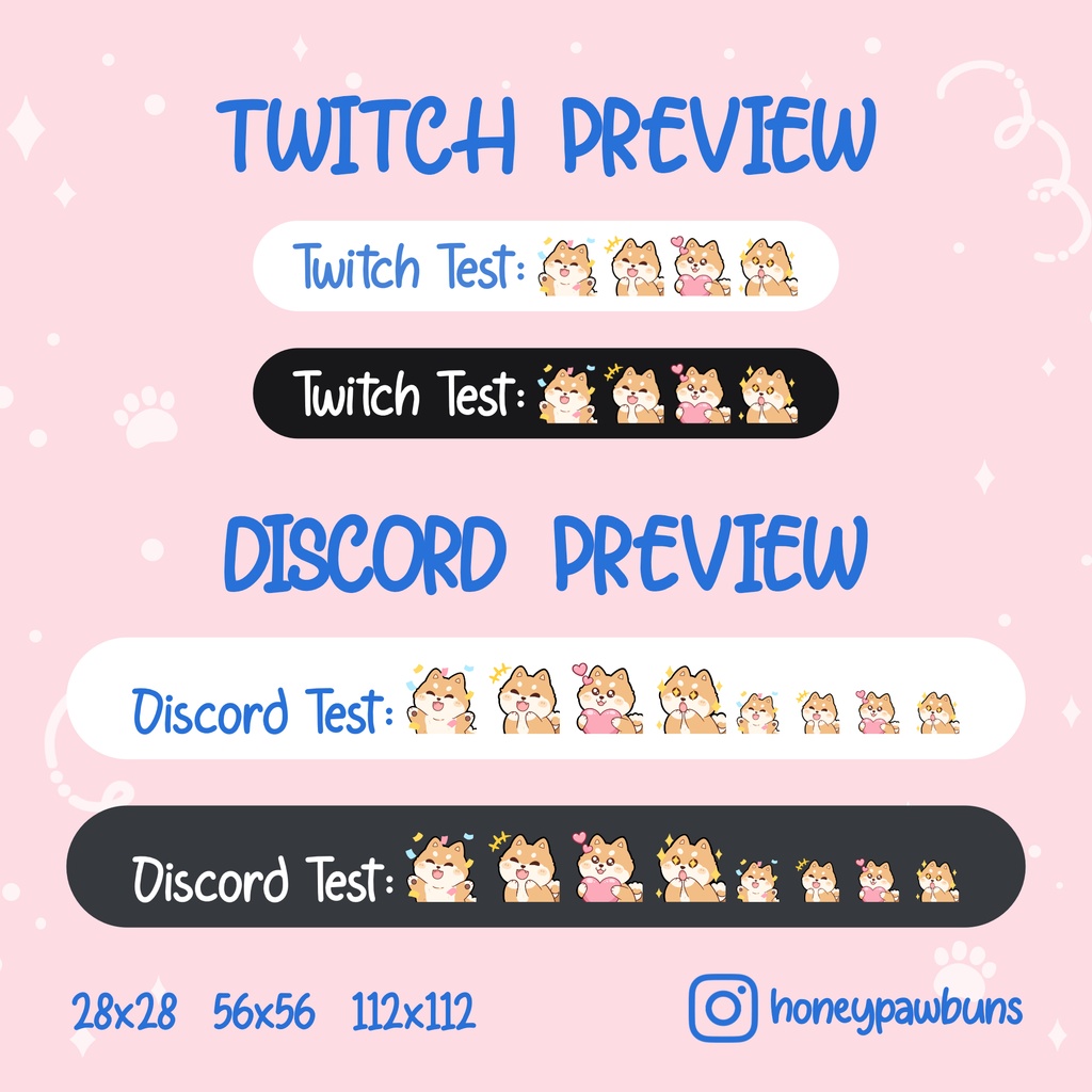 Shiba Inu Twitch Emotes: Hype, LOL, Love, POG