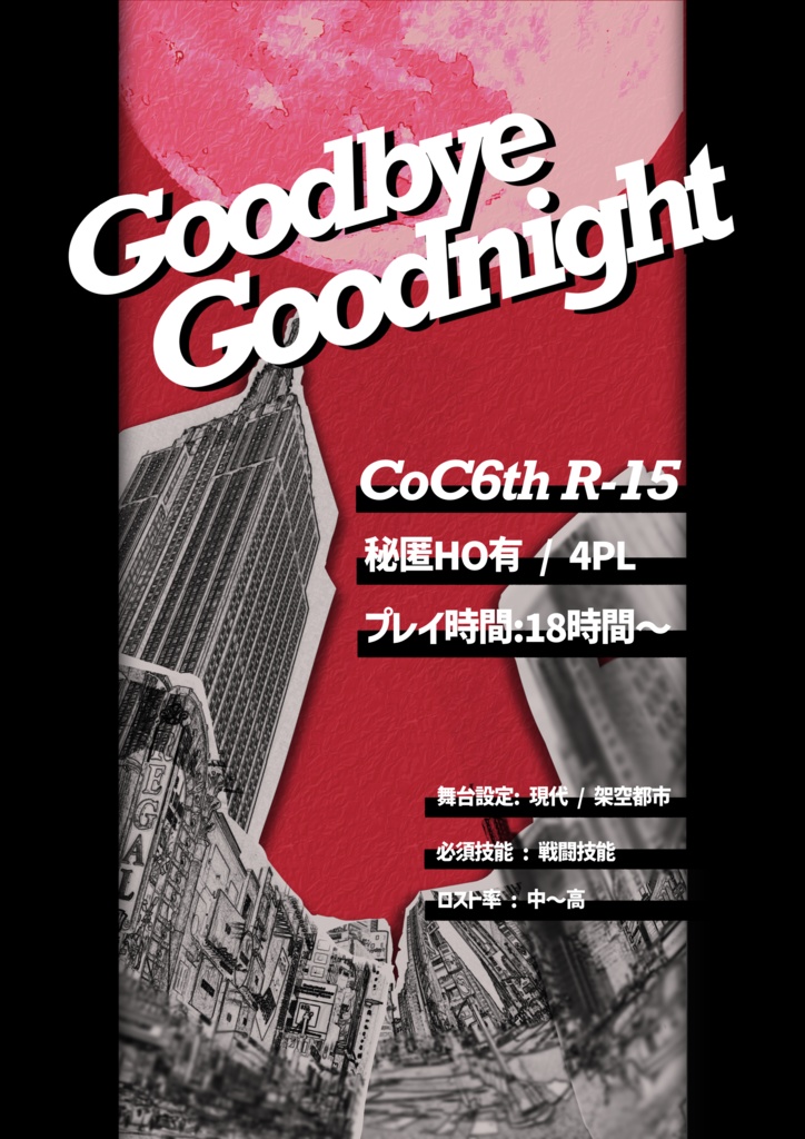 【概要のみ】Goodbye Goodnight!【CoC6th】