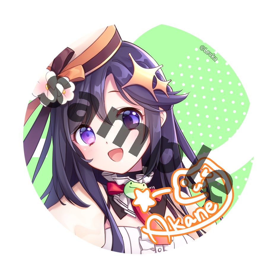 【缶バッジ】彩咲 茜【10月中旬発送】