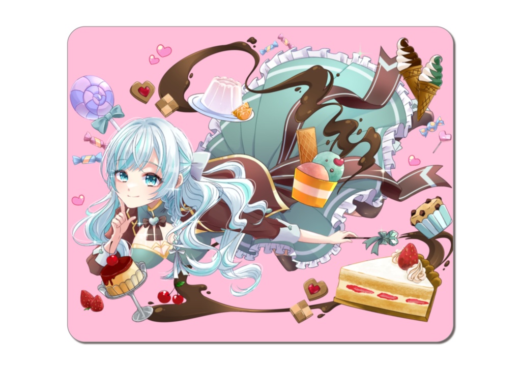 【マウスパッド】ルナティアのバレンタイングッズ🍫