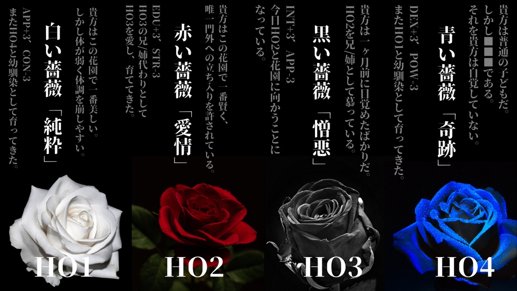 クトゥルフ神話TRPG6版「花園の産声」 SPLL:E191033