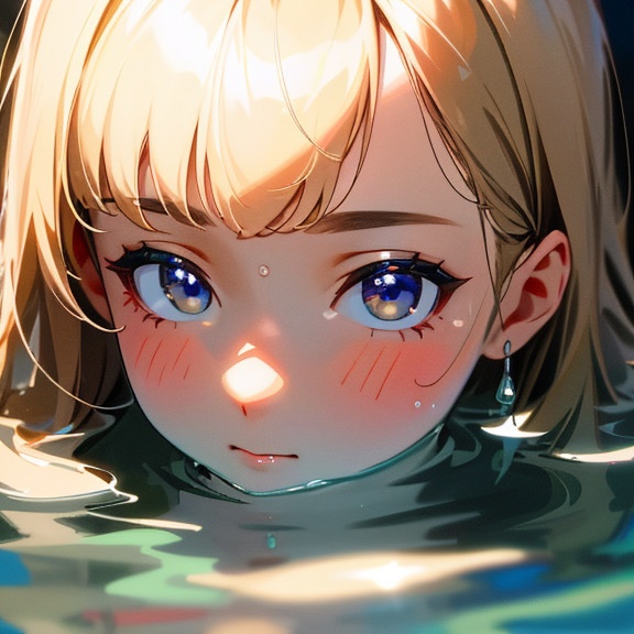 水も滴る透明感彼女