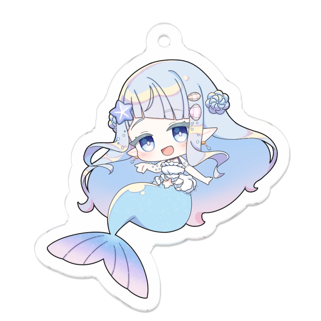 水面うぇーぶアクリルキーホルダー